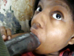 Black african teen gets fucked in the mouth on these amateur pics